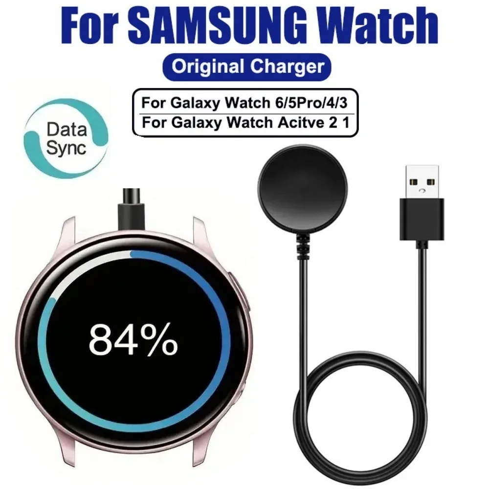 Estação doca de carregamento portátil carregador de relógio sem fio compatível para samsung galaxy watch 5 pro 5/4/3 ativo 2/1gear sport/s3