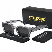 CATERSIDE gafas de sol polarizadas cuadradas para hombre, gafas de sol de acetato con marco grande de diseño de marca, gafas de sol para mujer para viajes, conducción, fiesta, Festival