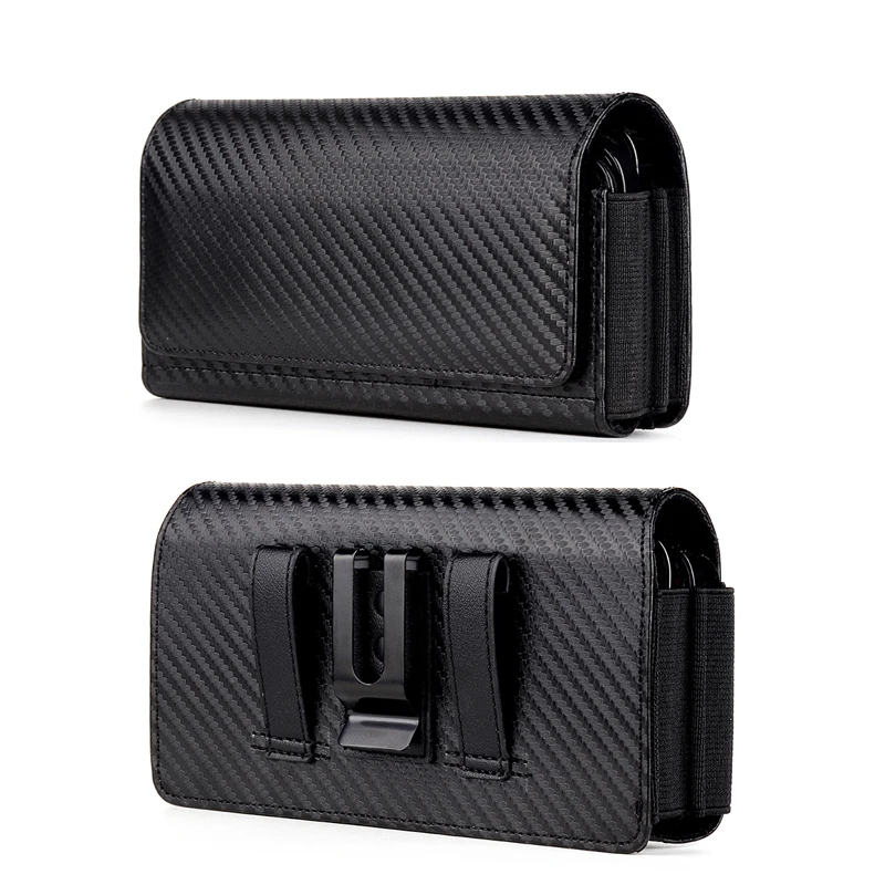 Dual Pouch Belt Clip Holster Case For Samsung Galaxy S24 S23 S22 S21 S20 Ultra S24 FE S23FE Smart phone Waist Bag Mobile Phone