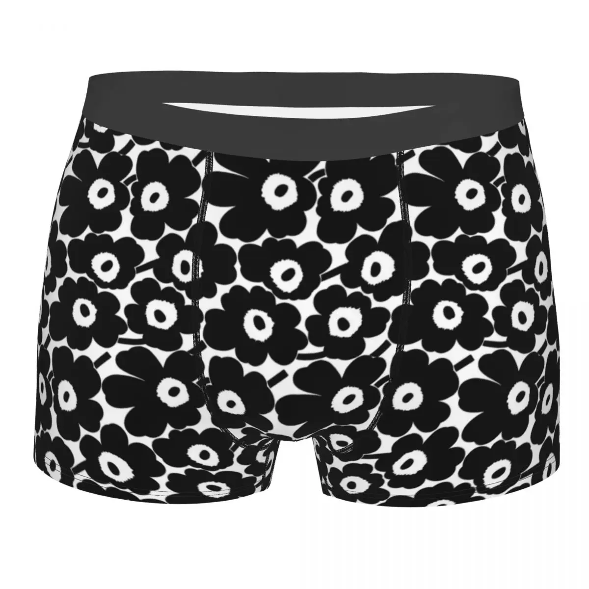 Custom Little Poppy Print Boxers Shorts Mens Fashion Modern Style Briefs Underwear Cool Underpants