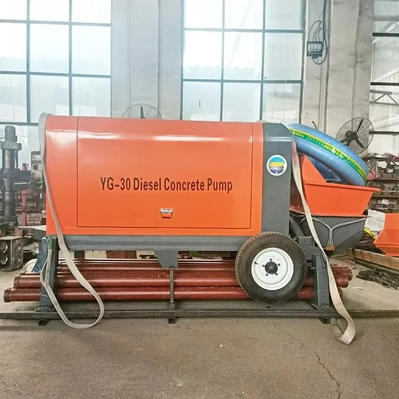 Low Price Cement Mortar Spray Machine Manufacturer Concrete Pump With Mixer for Sale