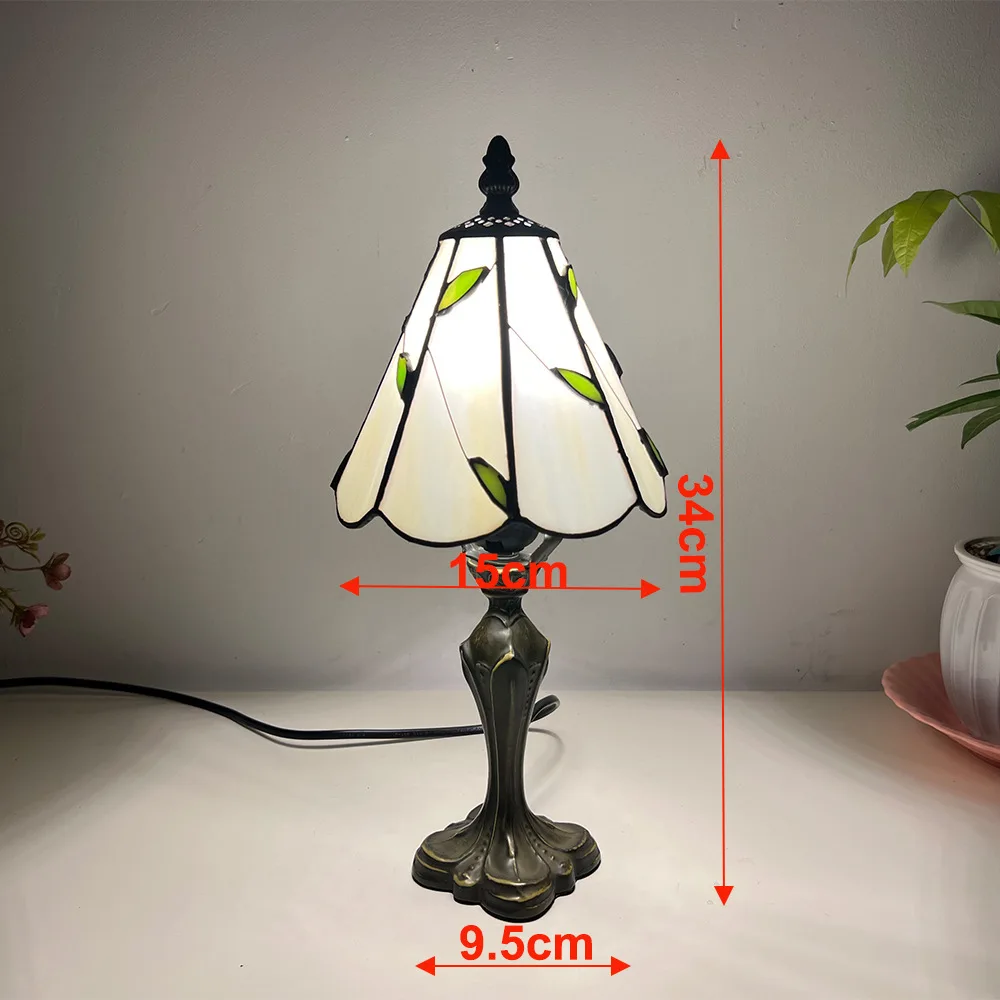 

Европейский Тиффани Ретро Ресторан Бар Кафе Витражи Прикроватная Спальня Креативная Маленькая Настольная Лампа E27 AC110V 220V