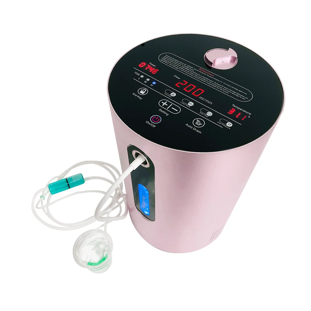 SUYZEKO Portable Molecular Hydrogen Inhalation Machine  Hydrogen Water Generator for Wellness 99.99% Purity Low Noise  200ml/min