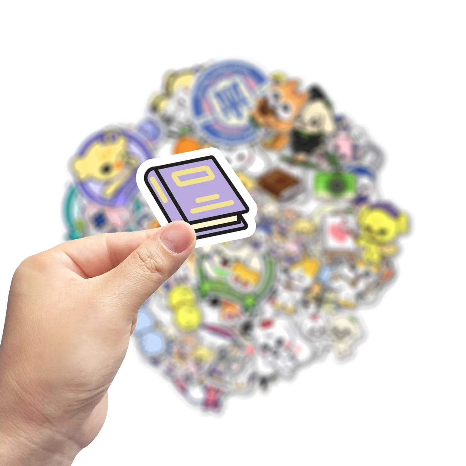 50Pcs KPOP Idol Cartoon Stickers Waterproof Vinyl Decals Classic Collection Stickers for Laptop Skateboard