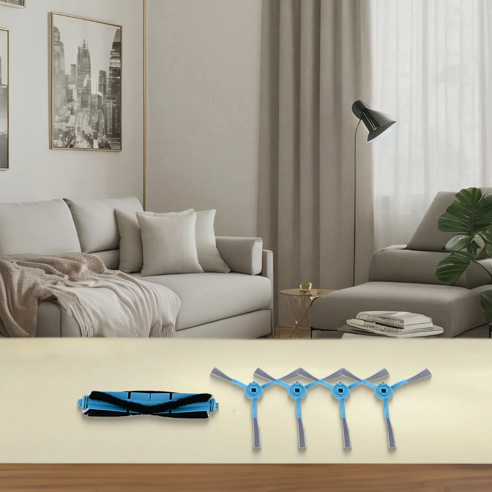 Main Roller Side Brushes Set For Conga 7490 For Immortal For Genesis Vacuum Cleaner Household for sweeper Cleaning Tool