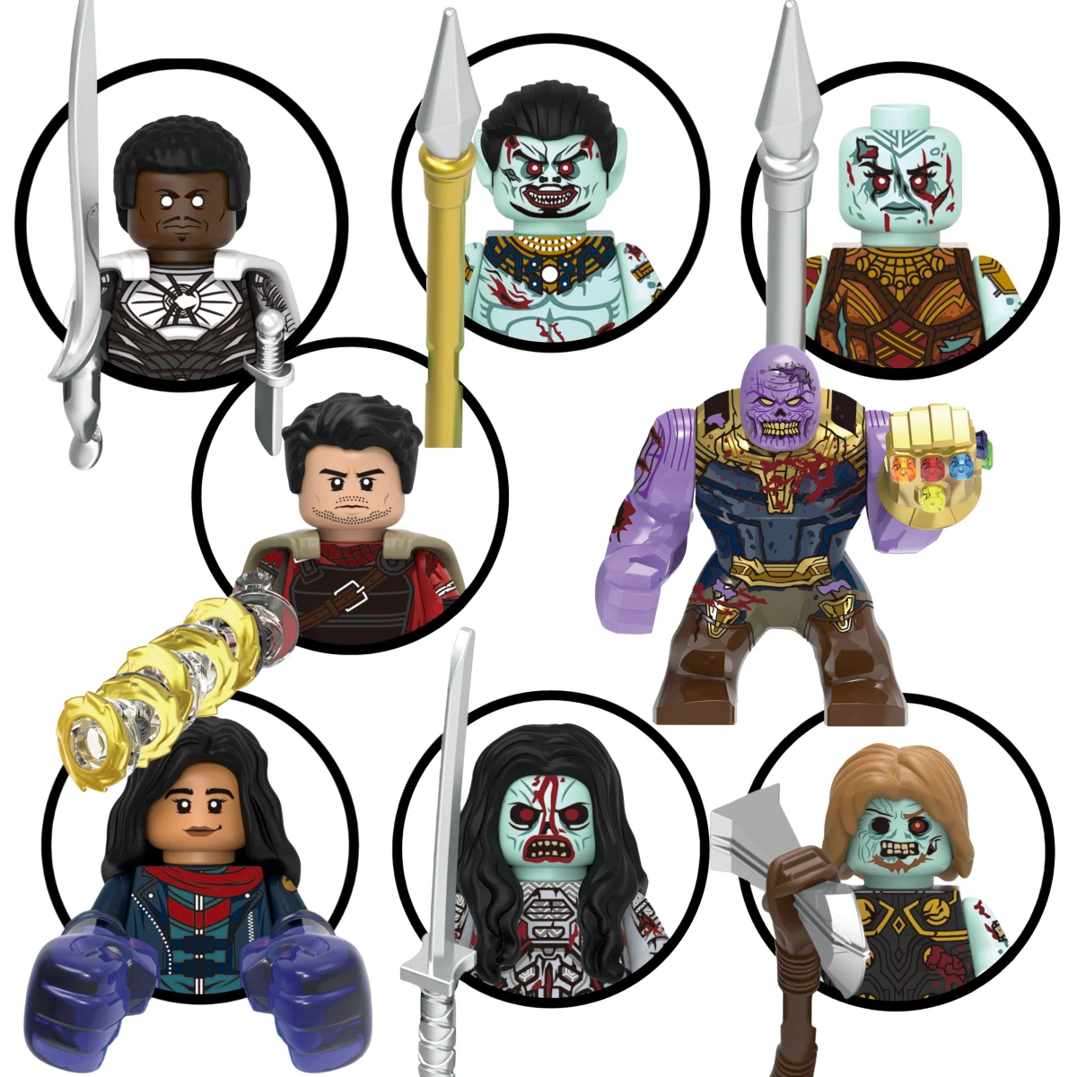 G0187 Marvel bloques de construcción Mini figuras en miniatura gran duende Spiderman Iron Man Venom Capitán Hawk Deadpool armadura ciudad regalos Juguetes