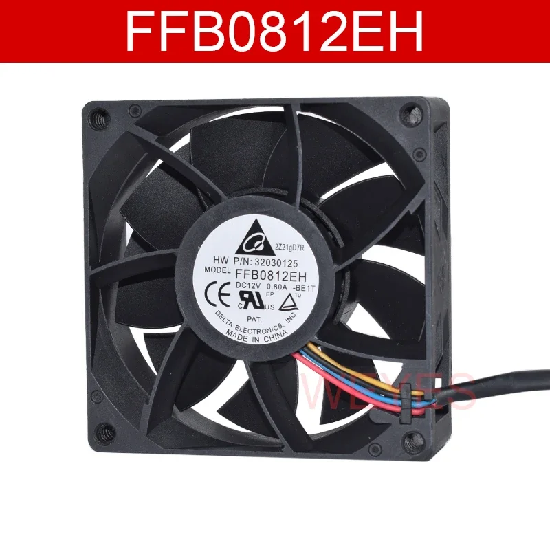 

FFB0812EH P/N:32030125 DC12V 0.8A 8CM PWM 4Wires Cooling Fan For Delta