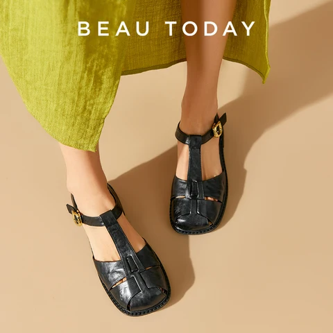 Босоножки женские BEAUTODAY из натуральной коровьей кожи