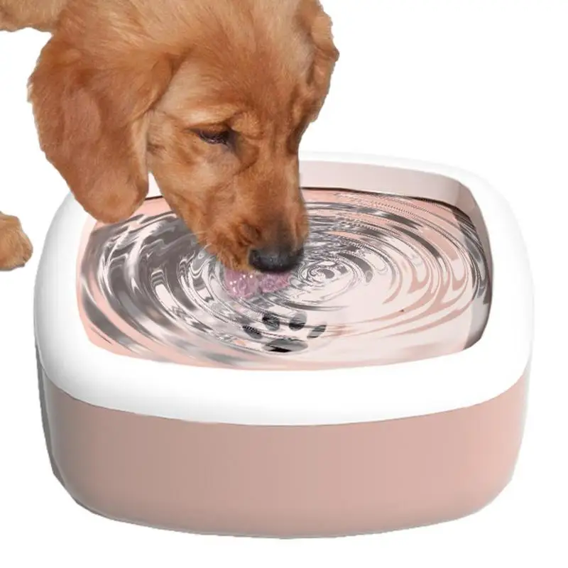 Pet Floating Bowl Non-drip Dog Cat Drinker No Spill And Non-Slip Slow Drink Pet Water Bowl For Small Medium And Large Dogs Cats