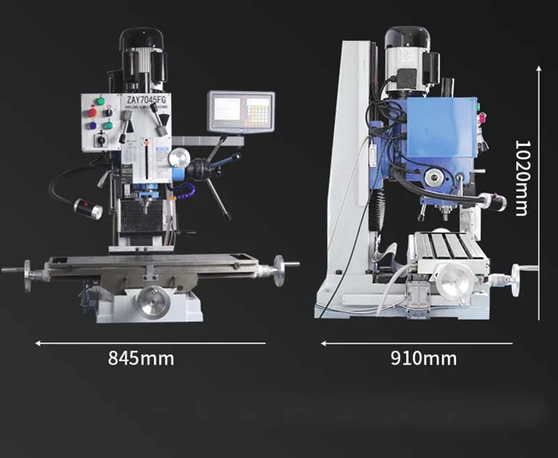 Mini Milling Machine 1500W Brushless Motor Digital Display Drilling Machine