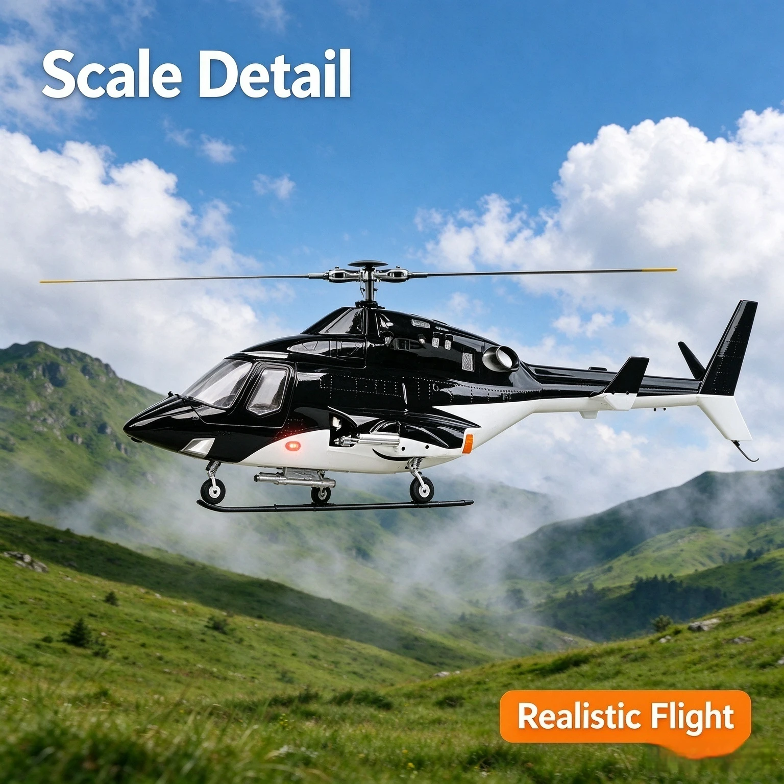 Airwolf Simulated Armed Remote Control Helicopter GPS Optical Flow Positioning Professional RC Drone Aircraft Hobby Model