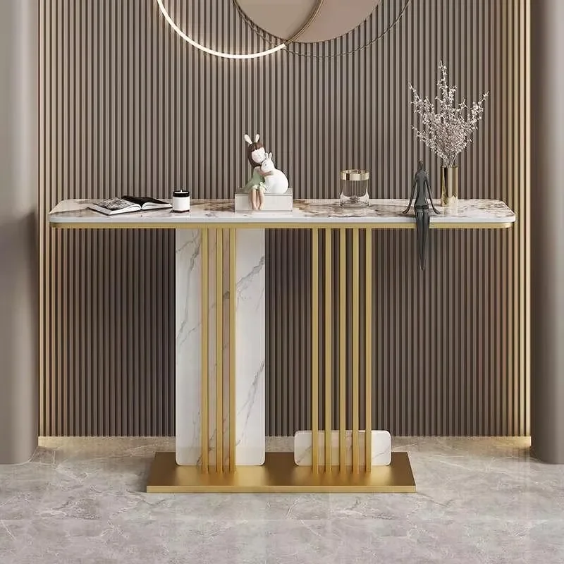 

Slate Simple Living Room Table Corner Minimalist Console Vertical Table Nordic Classic Tisch Wohnzimer Entrance Hall Furniture