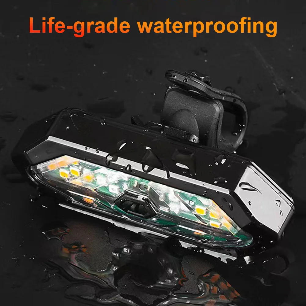 

Велосипедный беспроводной задний фонарь с функцией сигнализации, поворотниками, 900 мАч, светодиодный, водонепроницаемый IPX4, для горных и шоссейных велосипедов