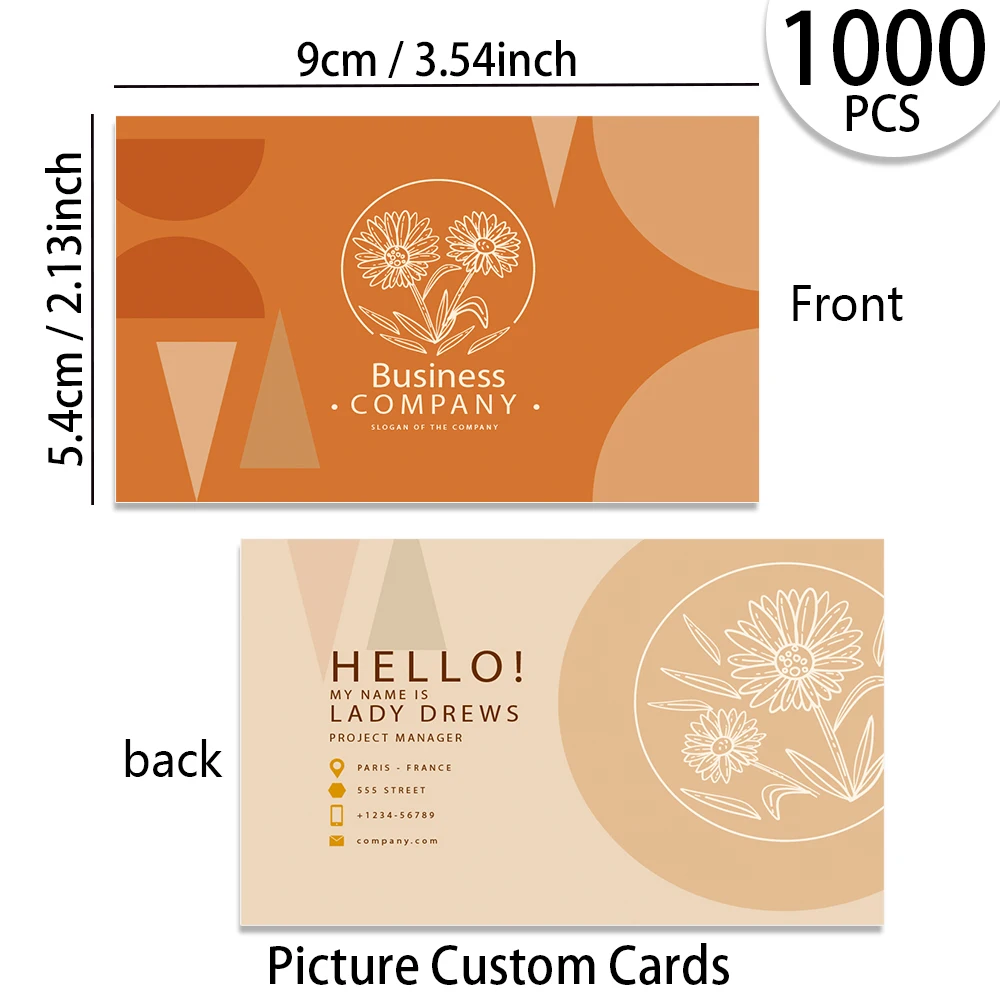 

200pcs, Custom Business Cards/Cards, Business Cards, Desktop Business Cards, Thank You Cards, Business Cards, Waterproof Surface