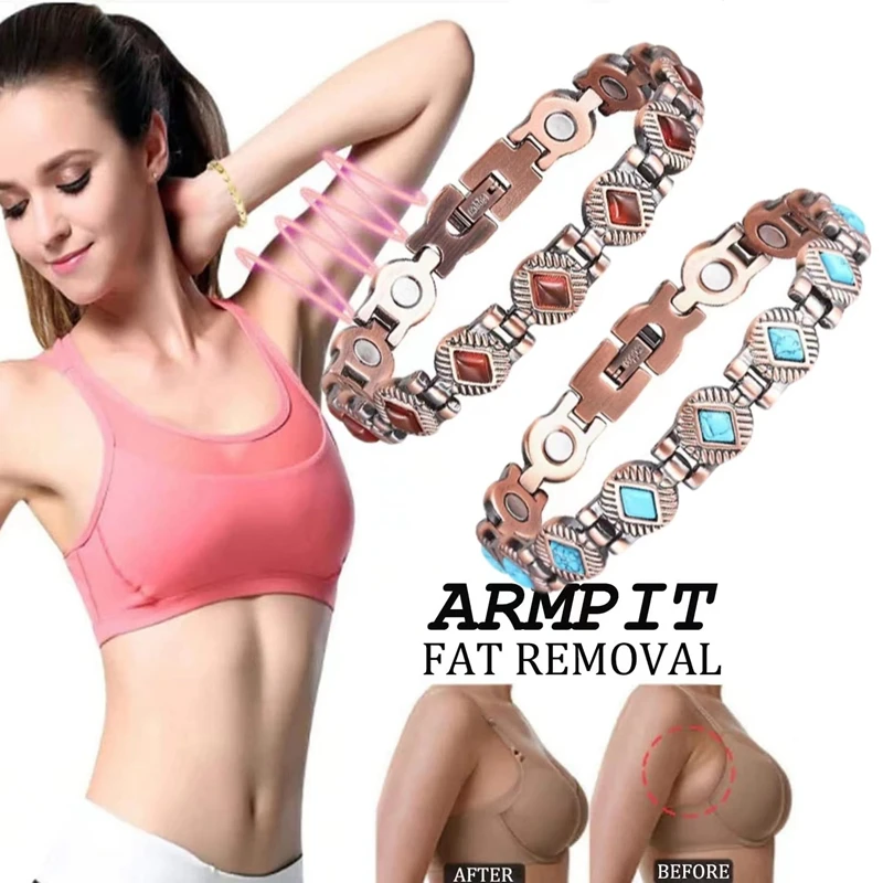 Vintage bio energia pressão arterial acessório ajustável feminino magnético saúde pulseira túnel carpal artrite alívio da dor