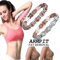 Vintage Bio Energy Blood Pressure Accessory Adjustable Women Magnetic Health Bracelet Carpal Tunnel Bangle Arthritis Pain Relief