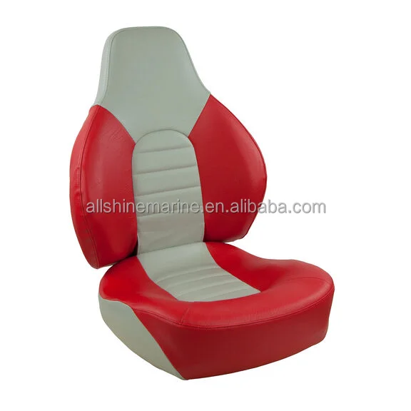 Marine Accessories Grey Blue Red High Back Fish Pro Plastic Frame Folding Boat Seat for Boat Inflatable Boat