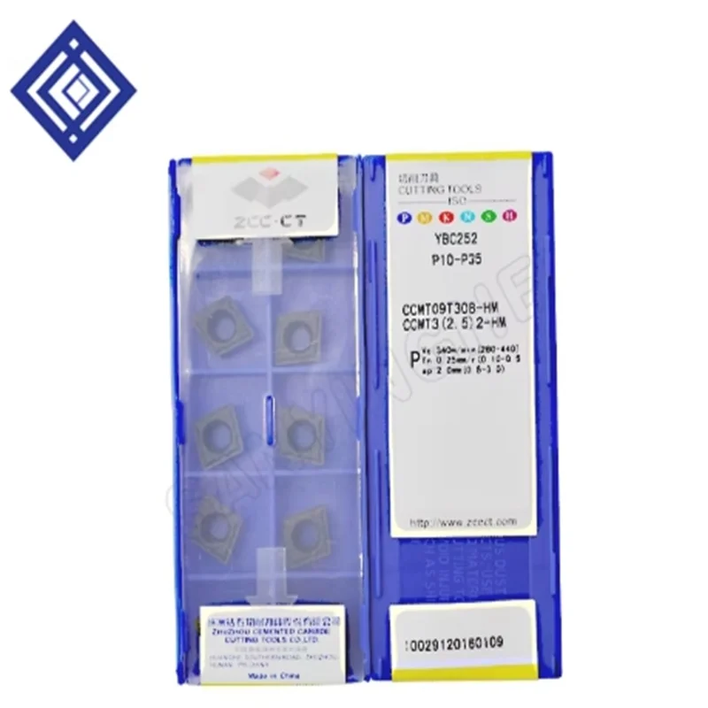 

10pcs/lots YBC252 CCMT09T304-HM / CCMT09T308-HM CNC Carbide Turning Inserts