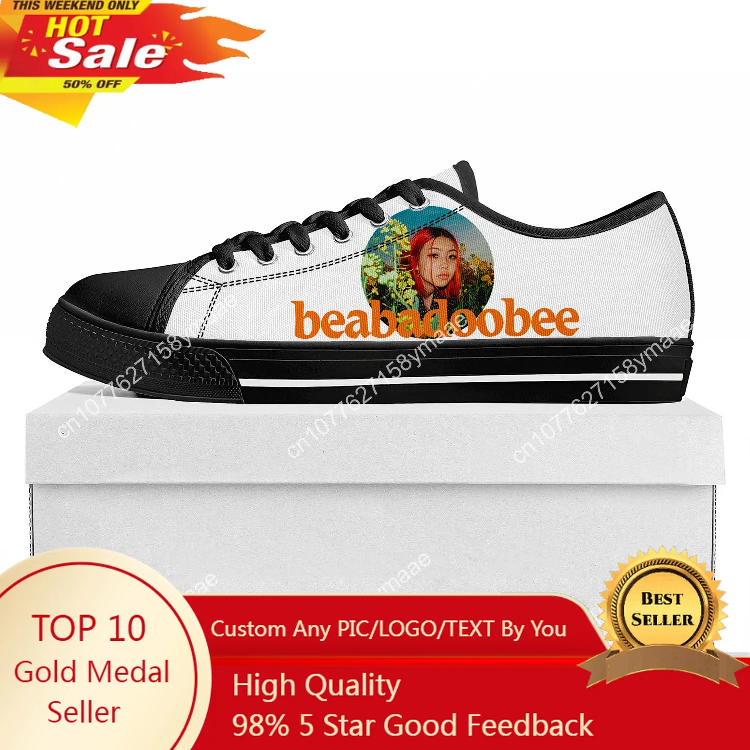 

Beabadoobee Low Top Sneakers Mens Womens Teenager Canvas Sneakers Customized Flat Shoes Custom Made Sneaker Casual Couple Shoes