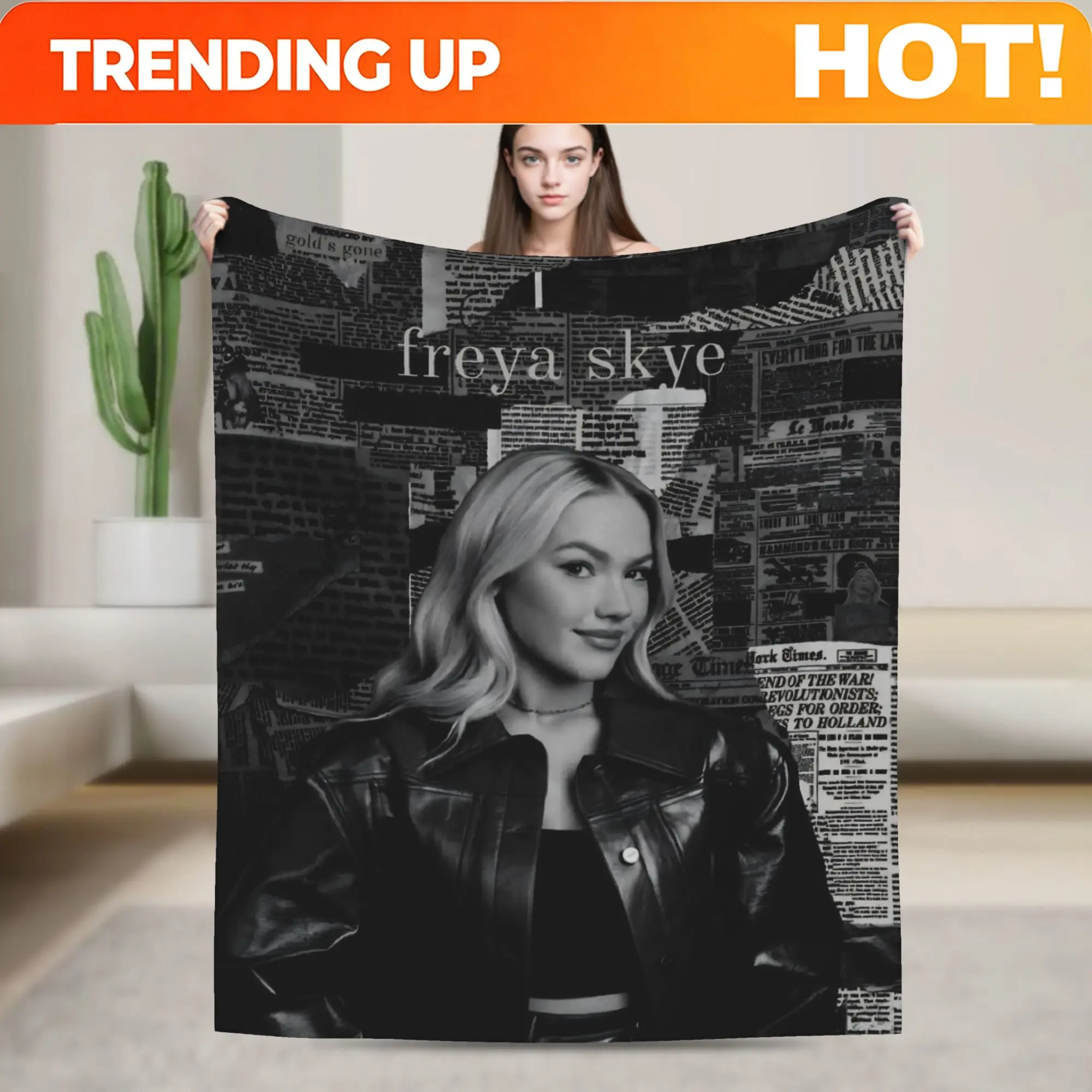 Customize Freya Skye Singer Tour 2026 Blanket Multi-size Soft and Lightweight  Throw Blankets for Couch Sofa and Bed