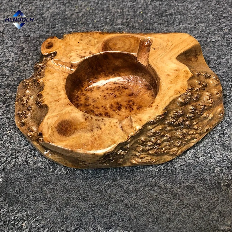 

Custom Natural Irregular Wood Ashtray Custom Ashtrays Creative Home Smoking Accessories Cigar Hard Ash Tray Gift for Boyfriend