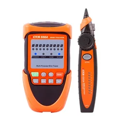 VC668A LAN Network Cable Tester Cat5 Cat6 UTP STP Detector Line Finder Telephone Wire Tracker Tracer Diagnose Tone Tool Kit