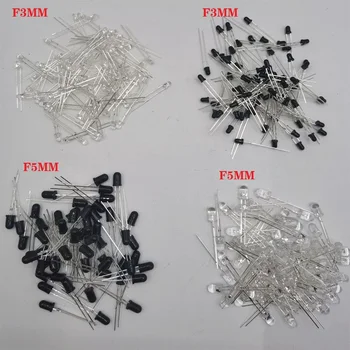 3mm 5mm דיודה משדרת LED IR 850nm 940nm מקלט משדר אינפרא אדום פוטוטרנזיסטור פוטודיוד בלתי נראה DIY PCB