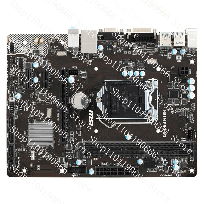 

For MSI H81M PRO-VD Motherboard H81 LGA1150 2*DDR3 16G DVI VGA M-ATX Tested ok