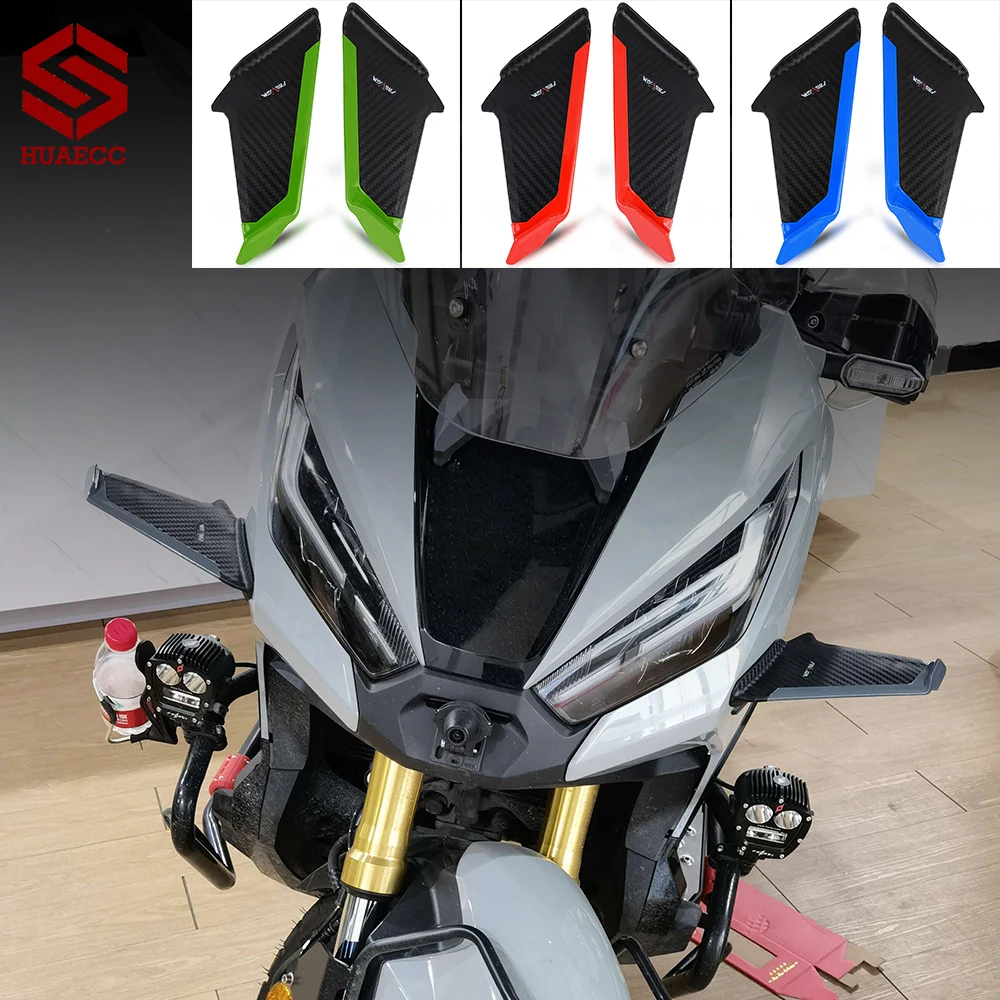 Front Fairing Side Blade Trim Spoilers Lip Fin Splitter Spoiler Canard for Honda CBR600 CBR650F CBR650R CBR1000 CBR300R CBR500R