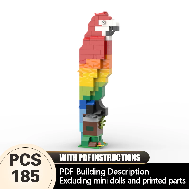 

Creators Animal Series Model MOC Building Bricks Rainbow Parrot Modular Technology Gifts Holiday Assemble Children Toys Suit