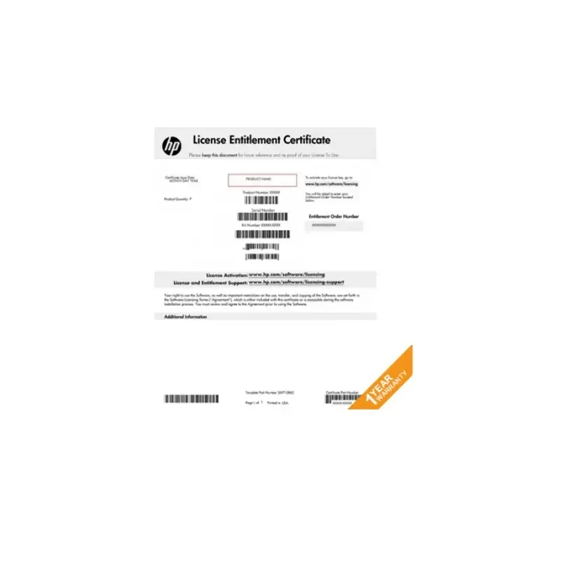 HPE Aruba LIC-AW(JW546AAE) Aruba Airwave с RAPIDS и VisualRF 1, лицензия на устройства E-LTU