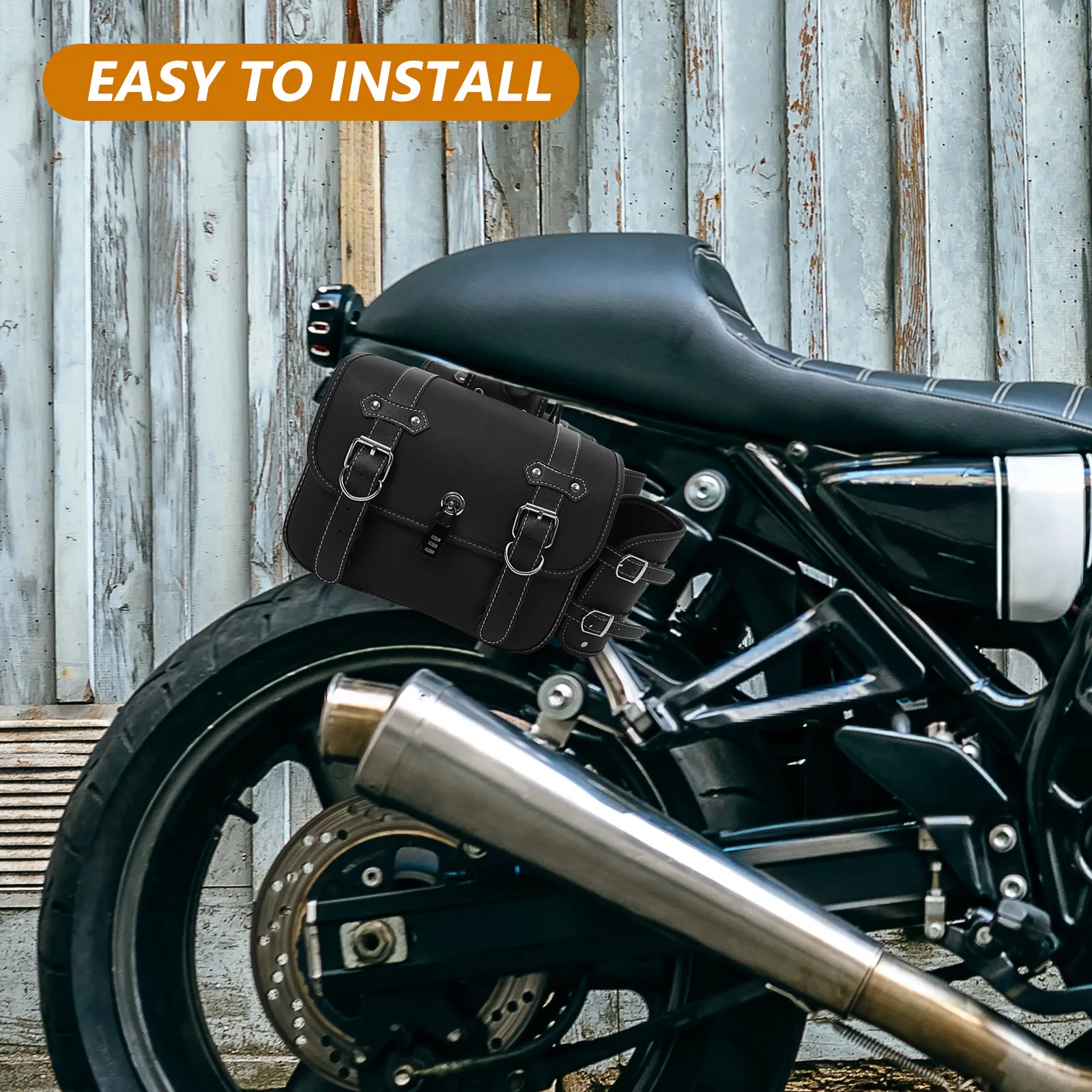 

1Pair Motorcycle Side Pouch Premium Waterproof Saddlebag Multipurpose Hanging Tool Storage Bag for Motorbike Car Bicycle