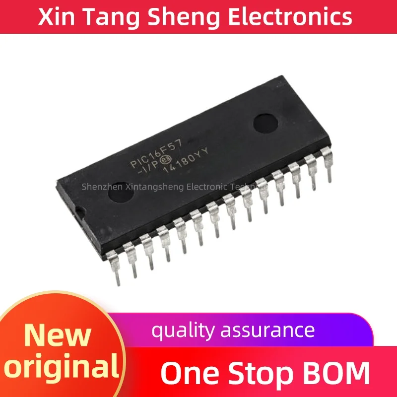 

100%new PIC16F57-I/P, PIC16F57-I/SO, PIC16F57-I/SS single-chip microcomputer chip quality guarantee