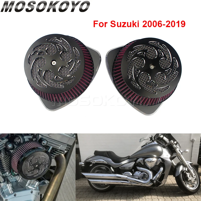 Motorbike Air Cleaner Intake Filter For Suzuki Boulevard M109R BOSS M109RZ M109R2 VZR1800 VZR 1800 VLR1800 C1800R Intruder 06-19