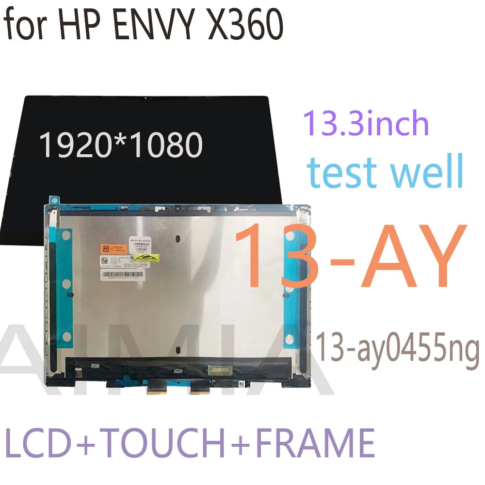 13.3‘’ For HP ENVY X360 13-AY 13Z-AY 13-AY0021NR 13-AY0002la 13-AY0108AU 13-AY007CA LCD Display Touch Screen Digitizer Assembly