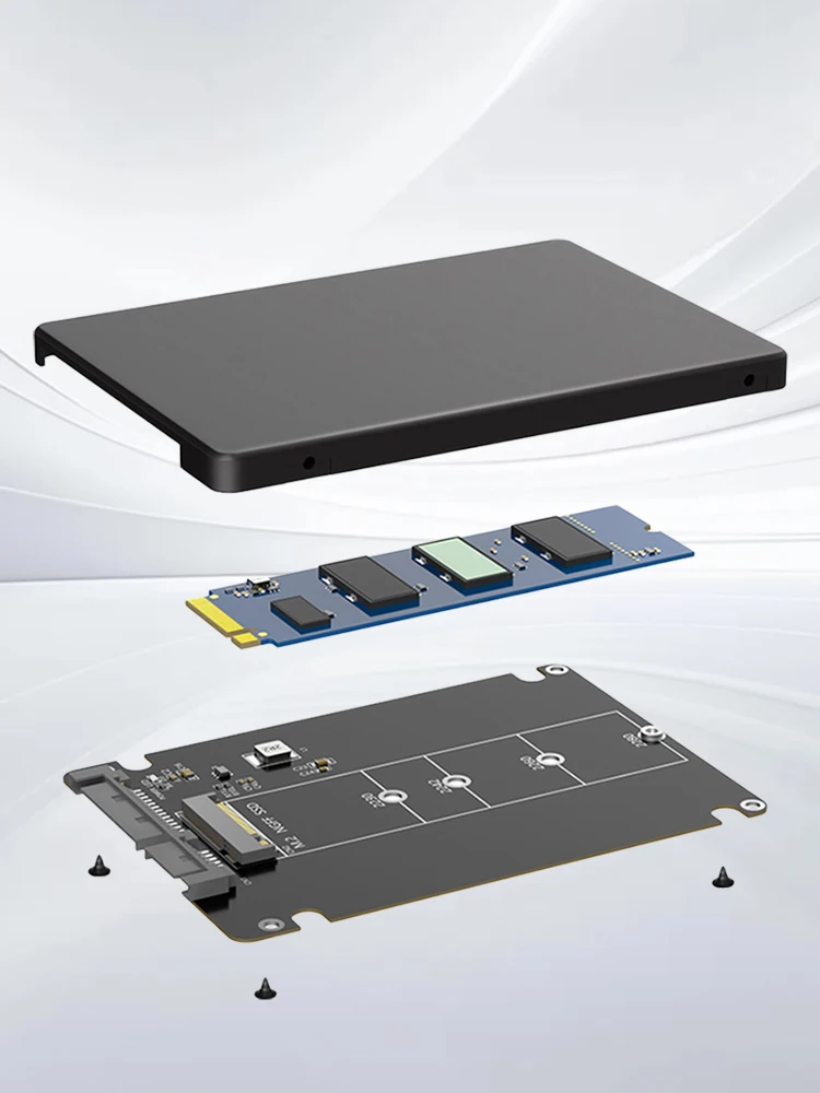 

M.2 NGFF B Key To 2.5inch SATA SSD Enclosure 6Gbps M.2 SSD Case M.2 SSD Adapter SSD External Box for 2230 2242 2260 2280 M.2 SSD