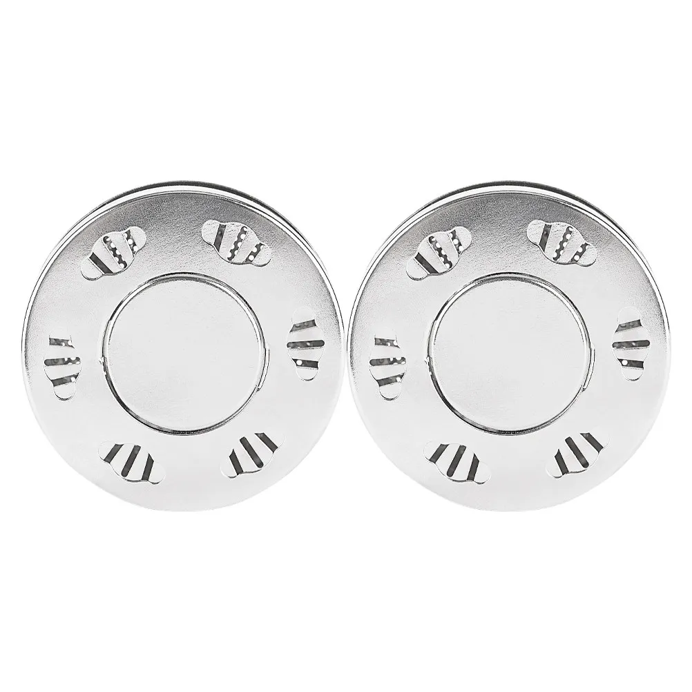 2Pcs Stainless Steel Moxibustion Box Rotatable Temperature Control Moxa Cone Burner Pain Relief Massage Moxibustion Tank