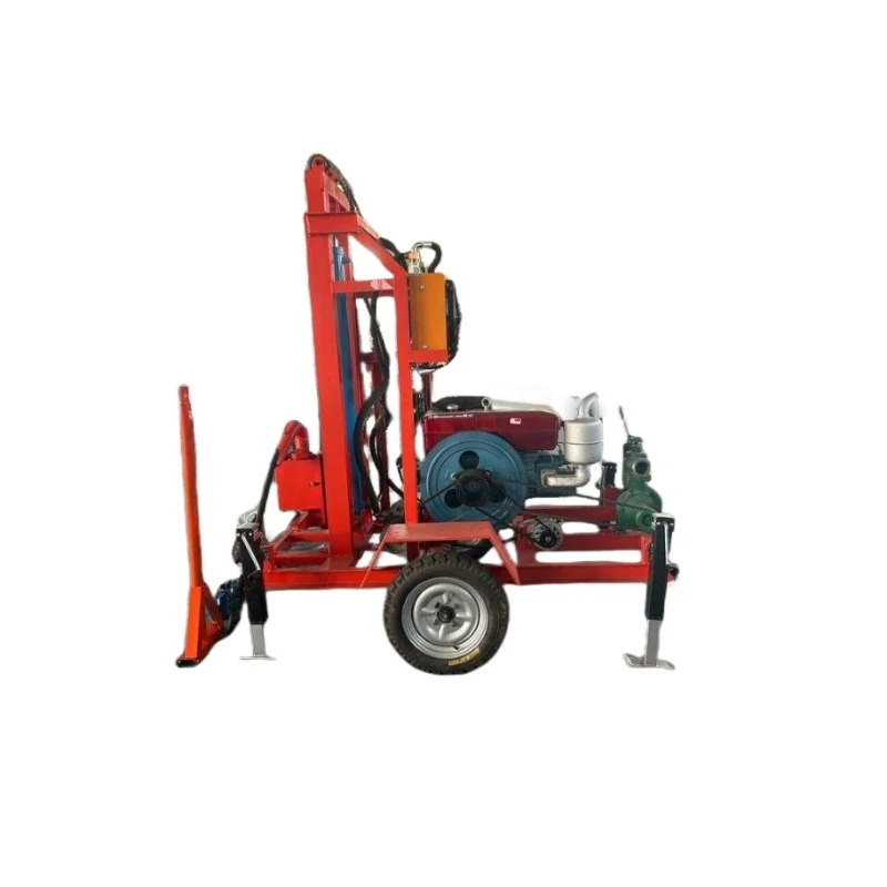 

Water Well Drilling Rig Machine 180m Small Borehole with Crawler Chassis for Digging Water Well