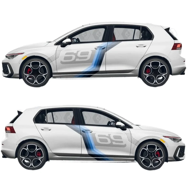 Car Vinyl Stickers FOR VW golf 5 6 golf8 MK7 GTI body Racing Customized modification fashionable decal accessories