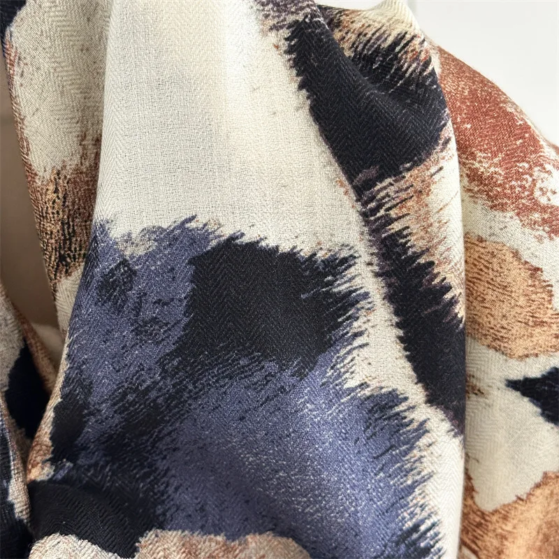 Women Winter Accessories Wool Silk Scarf Designer Large Shawls Hand Rolled Edge Pashmina Valentine's Day gift Belt Hair Scarves