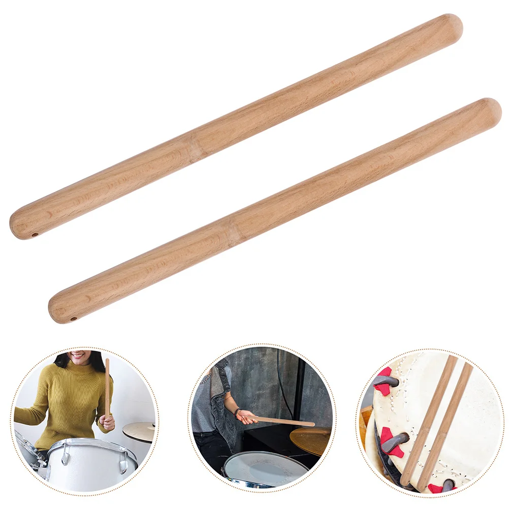 

4Pcs Wooden Rhythm Sticks for Drum Practice Taiko Drumsticks Marching Band Percussion Sticks Lightweight Comfort Grip Design