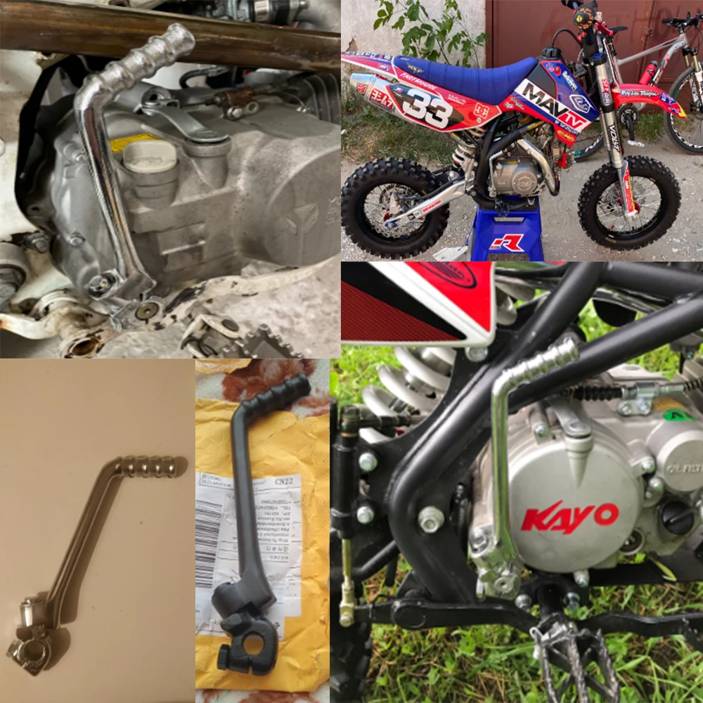 13mm 16mm Hole Kick Start Lever Pedal Motorcycle For 50cc 70cc 90cc 110cc 125cc 140cc 150cc 160cc KAYO SSR SDG BSE Dirt Pit Bike