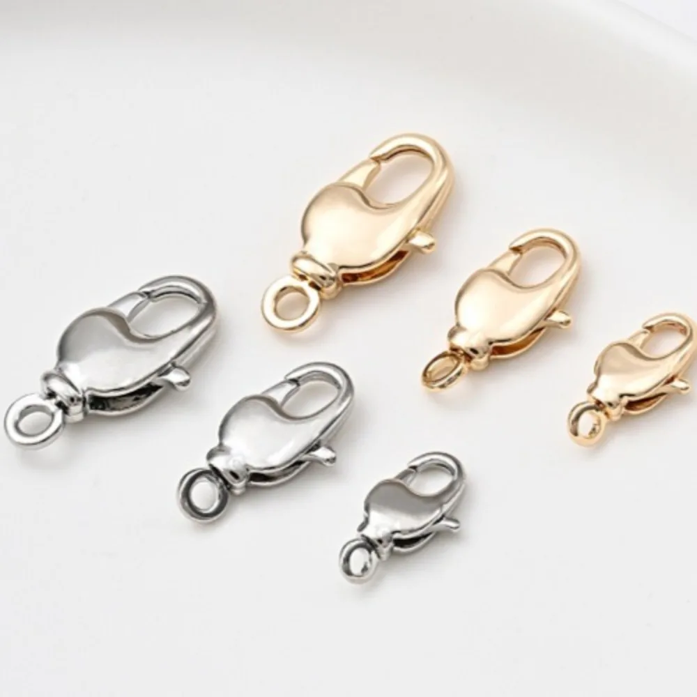 

Universal Rotary Buckle Korean Lobster Buckle Copper Clasps 14K Gold Color Bracelet Necklace End Spring Handmade DIY Accessories