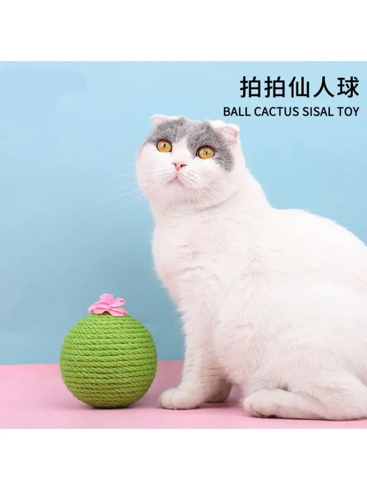 

Pet Supplies New Cat Grabbing Toy Pet Cactus Sisal Cat Cactus Cat Cactus Cat Claw Plate Grinding Creativity