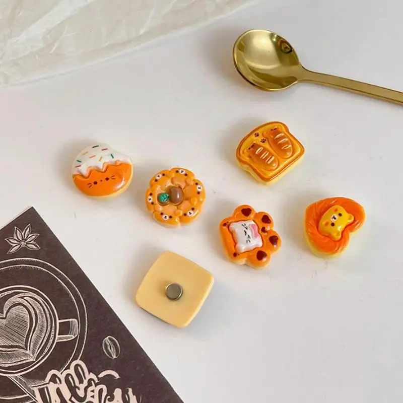 3D Macaron Dessert Refrigerator Magnetic Resin Decorative Stickers Message Magnetic Stickers Home Decor Moving Gifts