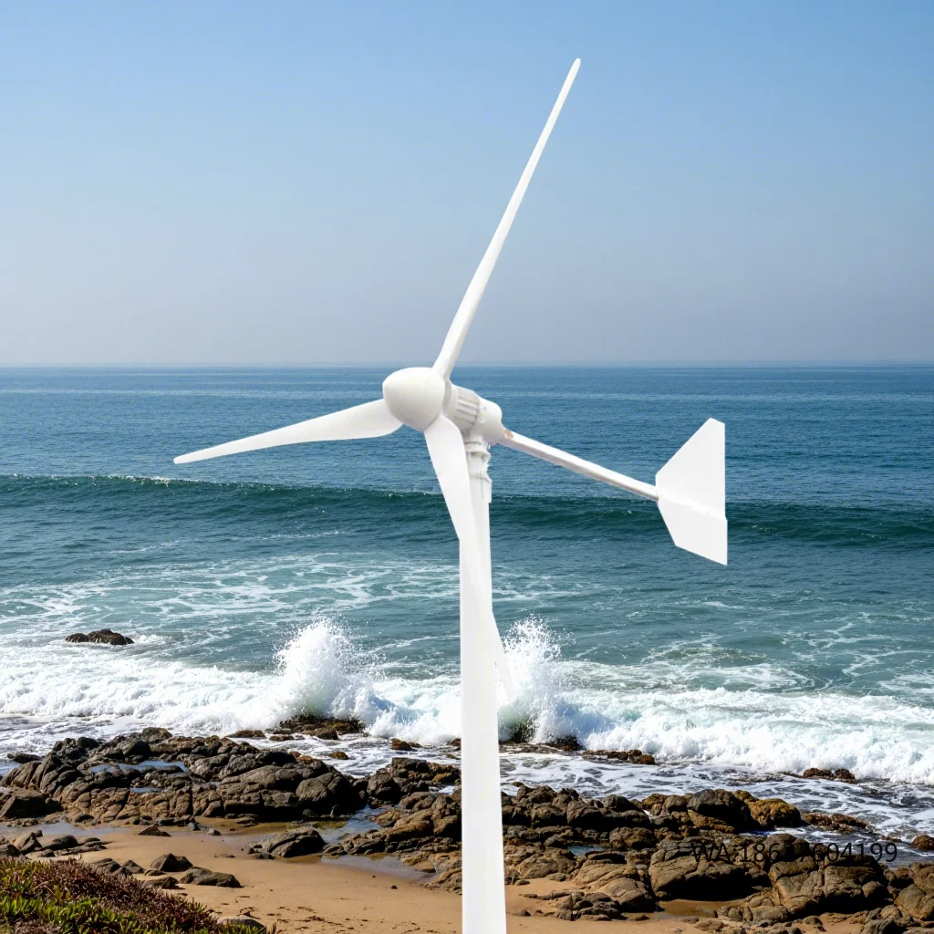 

Turbine Generator 48v 96v 120v 220v High Efficiency for Remote Cabins & Mountain Homes Reinforced Fiberglass 3000W Vertical Wind