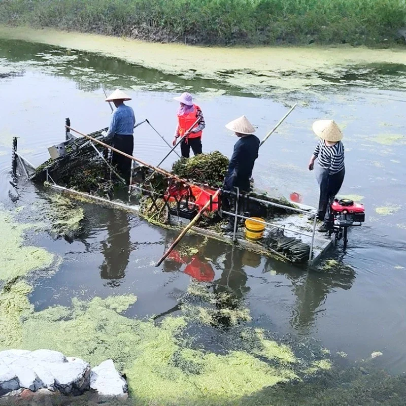 Underwater lawn mower river cleaning garbage salvage and weeding boat water small cleaning lawn mower pond harvester