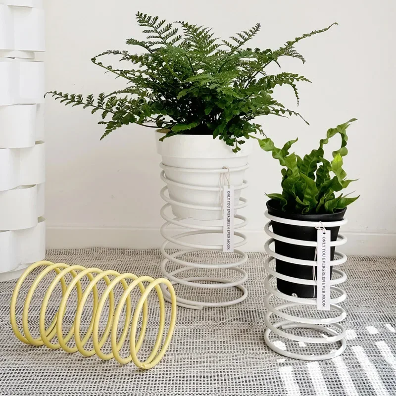 Spring Flower Frame Iron Window Sill Pot Holder High Appearance Home Decor Creative Flower Pot Stand for Plant Display