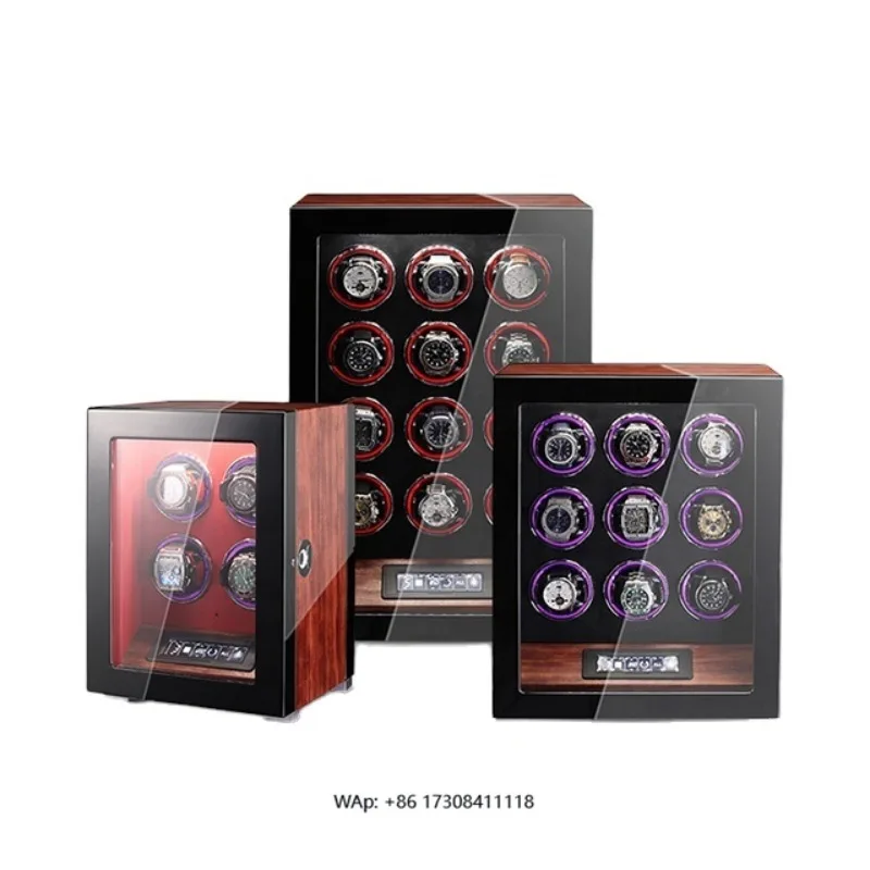 

Watch Automatic Chainer Home Vertical Storage Box Luxury Wooden Watch Winder 2 4 6 9 12 Watches Storage Box Mechanical