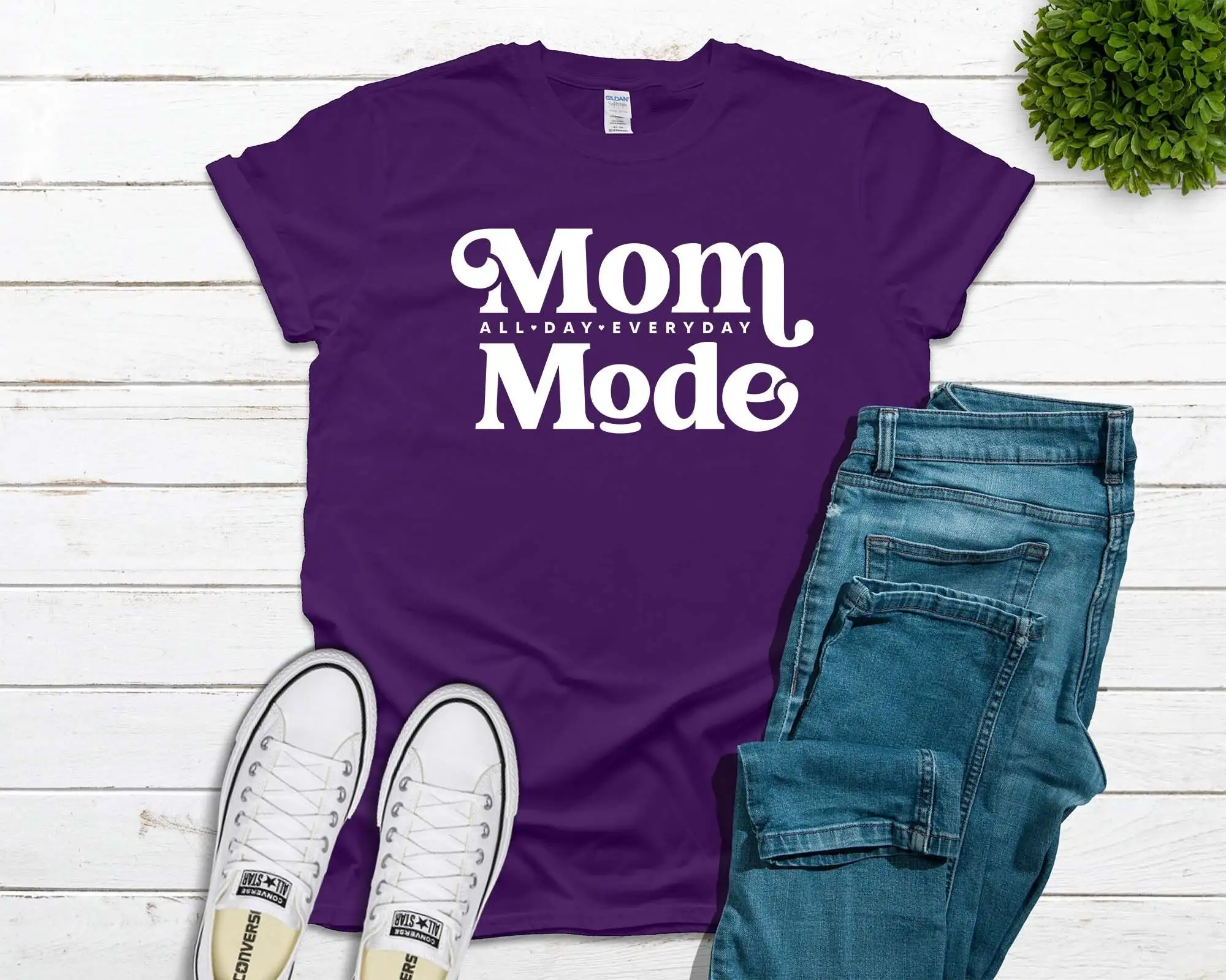 

Mom Mode All Day Everyday T Shirt for Funny SweaT Women Mothers Birthday Comfort Colors